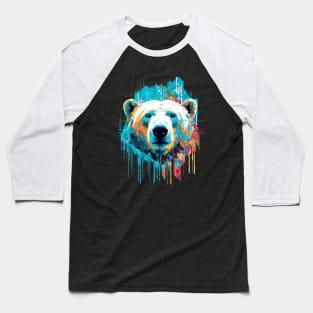 Polar Bear Animal Freedom World Wildlife Wonder Abstract Baseball T-Shirt